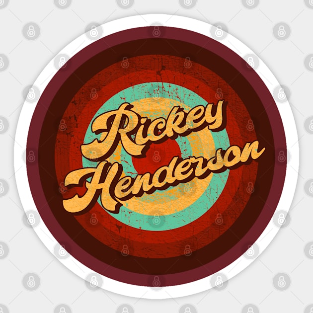 Rickey Henderson  - VINTAGECIRCLE Sticker by okaka